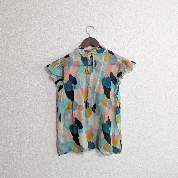 Anthropologie X THML Colorful Petal Sleeve Top - Picture 3 of 4
